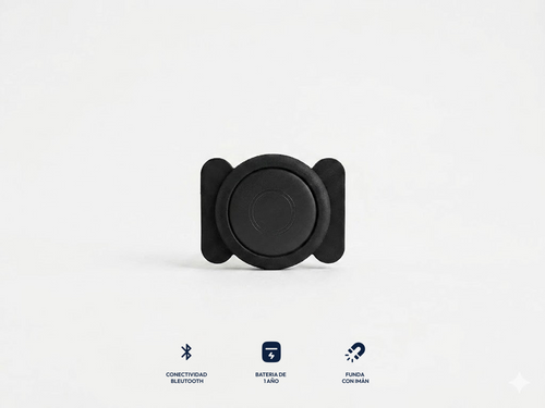 Localizador Inteligente Nurova con Bluetooth y funda con imán